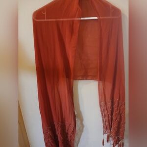 Cejon Red Beaded Wrap